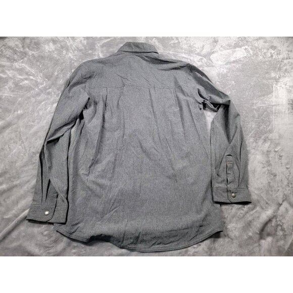 Dickies Cooling Temp-IQ Men's‎ long sleeve snap shirt Gray Medium, Work Casual - Picture 6 of 6